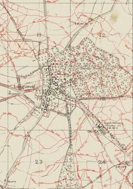 Longueval and Delville Wood Map